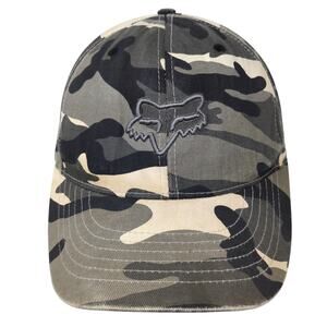 Fox Fitted Baseball Hat Multicolor Camo XL Embroidered Logo Flexfit
